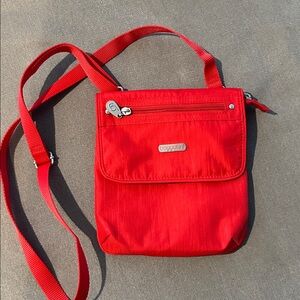 Baggallini Red Crossbody Bag with Adjustable Strap